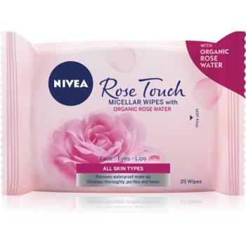 Nivea Rose Touch festéklemosó micellás kendőcskék 25 db