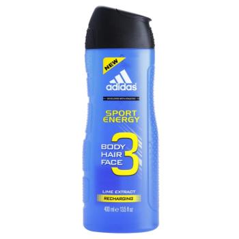 Adidas A3 Sport Energy fürdőgél férfiaknak 3 az 1-ben 400 ml
