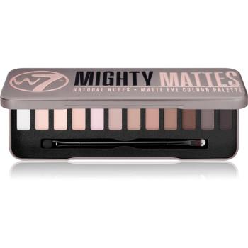 W7 Cosmetics Mighty Mattes szemhéjfesték paletta matt hatással 15.6 g