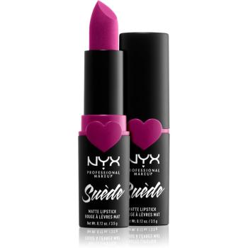 NYX Professional Makeup Suede Matte Lipstick mattító rúzs árnyalat 32 Copenhagen 3.5 g