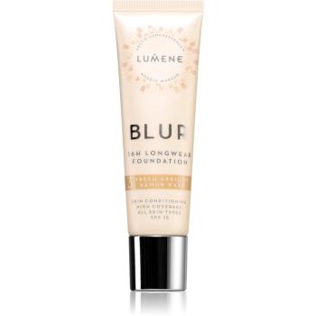 Lumene Blur 16h Longwear Foundation hosszan tartó make-up SPF 15 árnyalat 3 Fresh Apricot