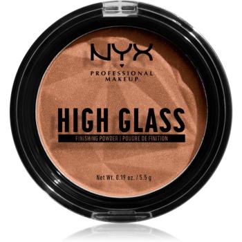NYX Professional Makeup High Glass púder az élénk bőrért árnyalat Deep 5.5 g