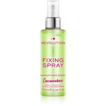 I Heart Revolution Fixing Spray make-up fixáló spray illattal Cucumber 100 ml