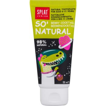 Splat Junior So' Natural fogkrém gyermekeknek 6-11 éves korig íz Berry Coctail 55 ml