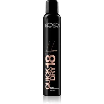 Redken Quick Dry gyorsan száradó spray a hajformázáshoz ultra erős fixálás 400 ml