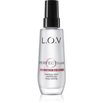 L.O.V. PERFECTitude mattító fixáló spray a make-upra 3 az 1-ben 50 ml