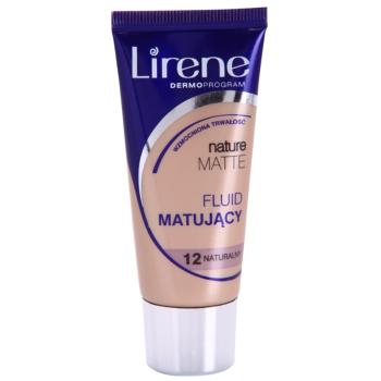 Lirene Nature Matte mattító make-up folyadék a hosszan tartó hatásért árnyalat 12 Natural 30 ml