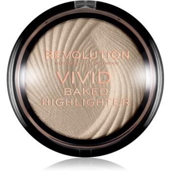 Makeup Revolution Vivid Baked égetett élénkítő púder árnyalat Golden Lights 7.5 g