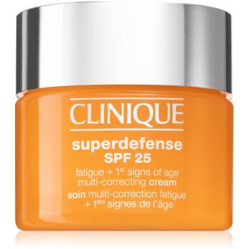 Clinique Superdefense™ SPF 25 Fatigue + 1st Signs Of Age Multi-Correcting Cream krém az öregedés első jelei ellen kombinált és zsíros bőrre SPF 25 50