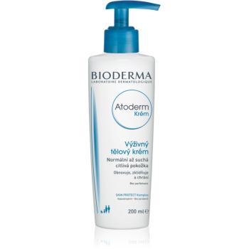 Bioderma Atoderm Cream tápláló testápoló krém normál és száraz érzékeny bőrre parfümmentes Bottle with Pump 200 ml