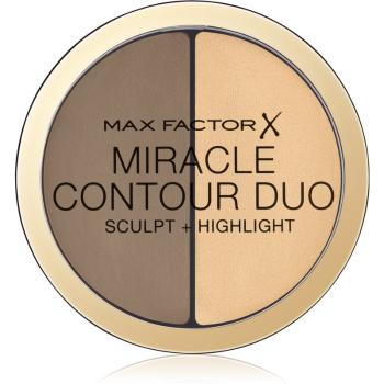 Max Factor Miracle Contour Duo Krémes bronzosító és highlighter árnyalat Light/ Medium 8 g