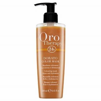 Fanola Oro Therapy Colouring Mask Dorato tápláló hajmaszk hajszín élénkítésére 250 ml