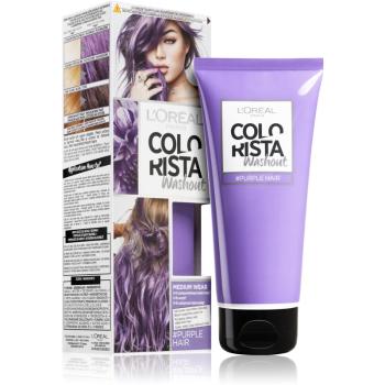 L’Oréal Paris Colorista Washout ideiglenes festék hajra árnyalat Purple 80 ml