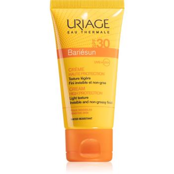Uriage Bariésun Cream SPF 30 gyengéd védő arckrém SPF 30 vízálló 50 ml