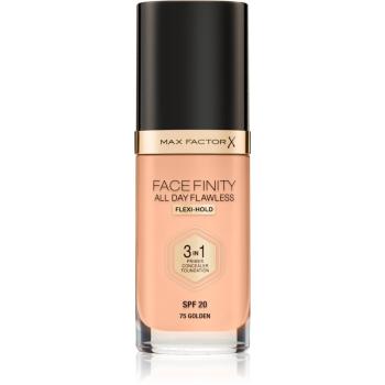 Max Factor Facefinity All Day Flawless hosszan tartó make-up SPF 20 árnyalat 75 Golden 30 ml