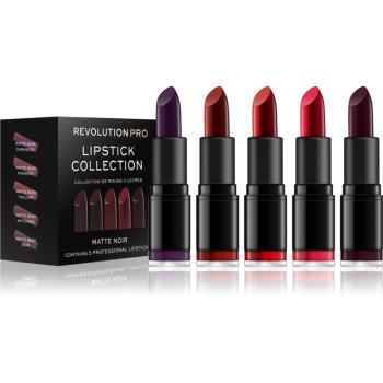 Revolution PRO Lipstick Collection rúzs szett 5 db árnyalat Matte Noir 5 db