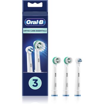 Oral B Ortho Care Essentials csere fejek a fogkeféhez a rögzített fogszabályozó használóinak 3 db