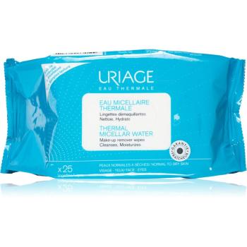 Uriage Hygiène Thermal Micellar Water - Normal to Dry Skin sminklemosó kendő normál és száraz bőrre 25 db