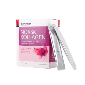 Biopharma - Norsk Kollagen - hydrolyzovaný morský kolagén s vitamínom C a biotinom - 25x5 g Opciók: Málna