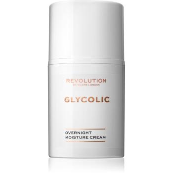 Revolution Skincare Glycolic Acid Glow Világosító és helyreállító éjszakai krém 50 ml