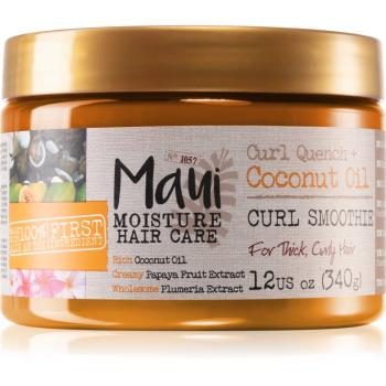 Maui Moisture Curl Quench + Coconut Oil maszk a hullámos és göndör hajra 340 g
