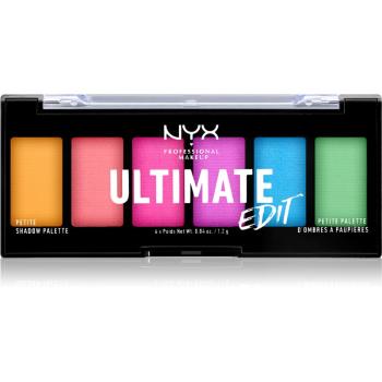 NYX Professional Makeup Ultimate Edit Petite Shadow szemhéjfesték paletta árnyalat 02 Brights 6x1.2 g