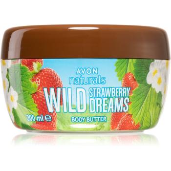Avon Naturals Wild Strawberry Dreams tápláló vaj a testre eper illattal 200 ml