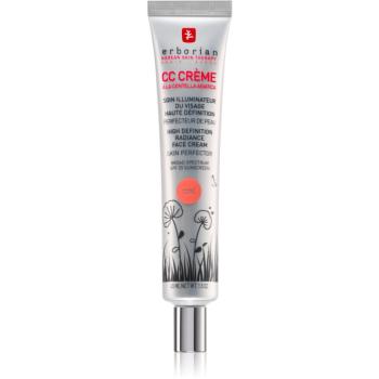 Erborian CC Crème Centella Asiatica Radiance arckrém bőrtökéletesítő SPF 25 nagy csomagolás árnyalat Doré 45 ml
