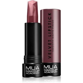 MUA Makeup Academy Velvet Matte mattító rúzs árnyalat Diva 3.5 g