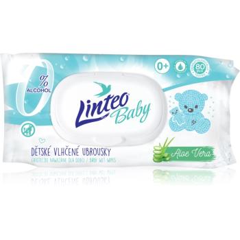 Linteo Baby Pure & Fresh finom nedves törlőkendők gyermekeknek Aloe Vera tartalommal 80 db