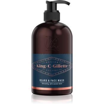 King C. Gillette Beard & Face Wash szakáll sampon 350 ml