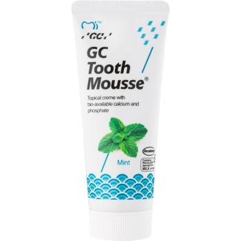 GC Tooth Mousse ásványfeltöltő védőkrém az érzékeny fogakra fluoridmentes íz Mint 35 ml