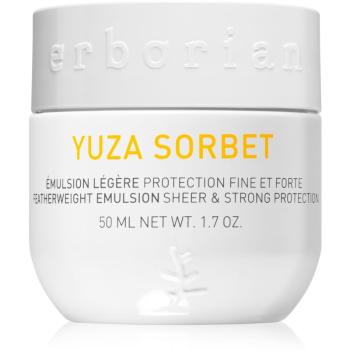 Erborian Yuza Sorbet könnyű emulzió, amely védelmet nyújt a külső hatásoktól 50 ml