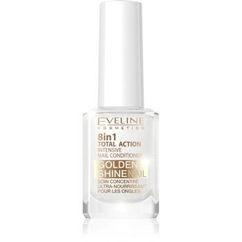Eveline Cosmetics Nail Therapy Professional körömkondicionáló 8 in 1 csillámporral 12 ml