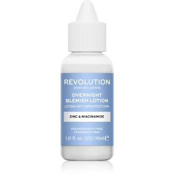 Revolution Skincare Blemish Zinc & Niacinamide éjszakai ápolás pattanások ellen 30 ml