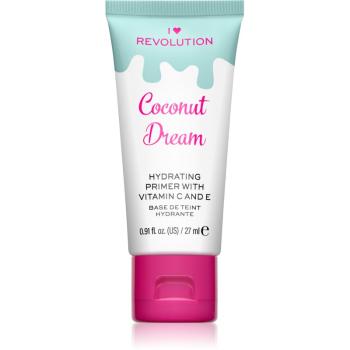 I Heart Revolution Delicious Primer Coconut Dream hidratáló make-up alap bázis 27 ml