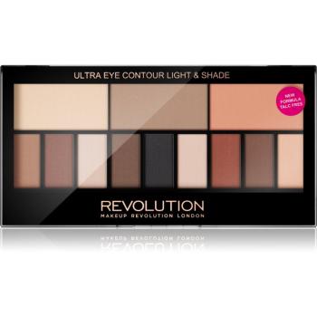 Makeup Revolution Ultra Eye Contour szemkontúrozó paletta árnyalat Light & Shade 14 g