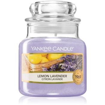 Yankee Candle Lemon Lavender illatos gyertya Classic kis méret 104 g