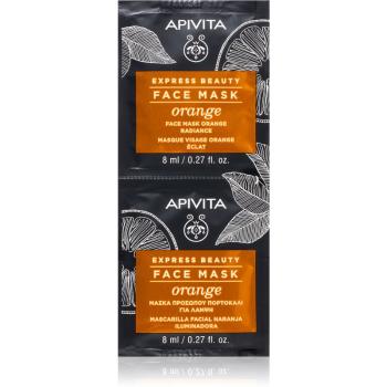 Apivita Express Beauty Orange élénkítő arcmaszk 2 x 8 ml