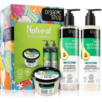 Organic Shop Natural Hair Care & Regeneration ajándékszett (hajra)