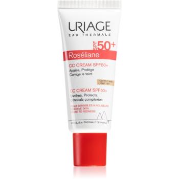 Uriage Roséliane CC Cream SPF 50+ CC krém a bőr vörössége ellen SPF 50+ árnyalat Light Tint 40 ml