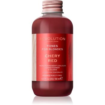 Revolution Haircare Tones For Blondes tonizáló balzsam szőke hajra árnyalat Cherry Red 150 ml