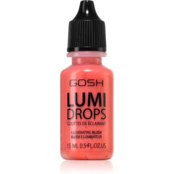 Gosh Lumi Drops folyékony bőrélénkítő árnyalat 008 Rose Blush 15 ml