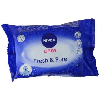 Nivea Baby Fresh & Pure tisztító törlőkendő gyermekeknek 63 db