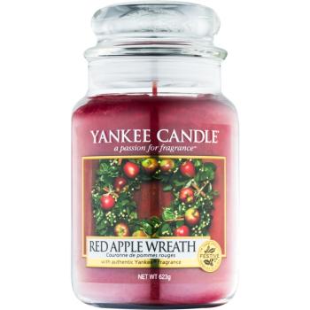 Yankee Candle Red Apple Wreath illatos gyertya Classic kis méret 623 g