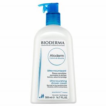 Bioderma Atoderm Créme De Douche Ultra-Nourishing Shower Cream Tápláló védő tisztító krém száraz atópiás bőrre 500 ml