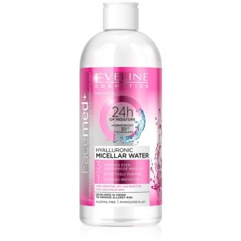 Eveline Cosmetics FaceMed+ hialuronos micellás víz 3 az 1-ben 400 ml