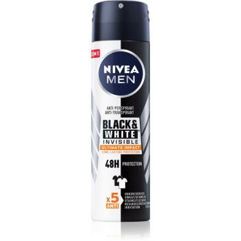 Nivea Men Invisible Black & White izzadásgátló spray uraknak 150 ml