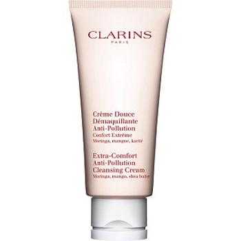 Clarins Extra-Comfort Anti-Pollution Cleansing Cream Hidratáló tisztító krém az egységes és világosabb arcbőrre 200 ml
