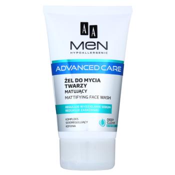 AA Cosmetics Men Advanced Care mattító tisztító gél az arcra 150 ml